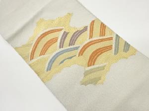 綴れ変わり青海波模様織出し名古屋帯